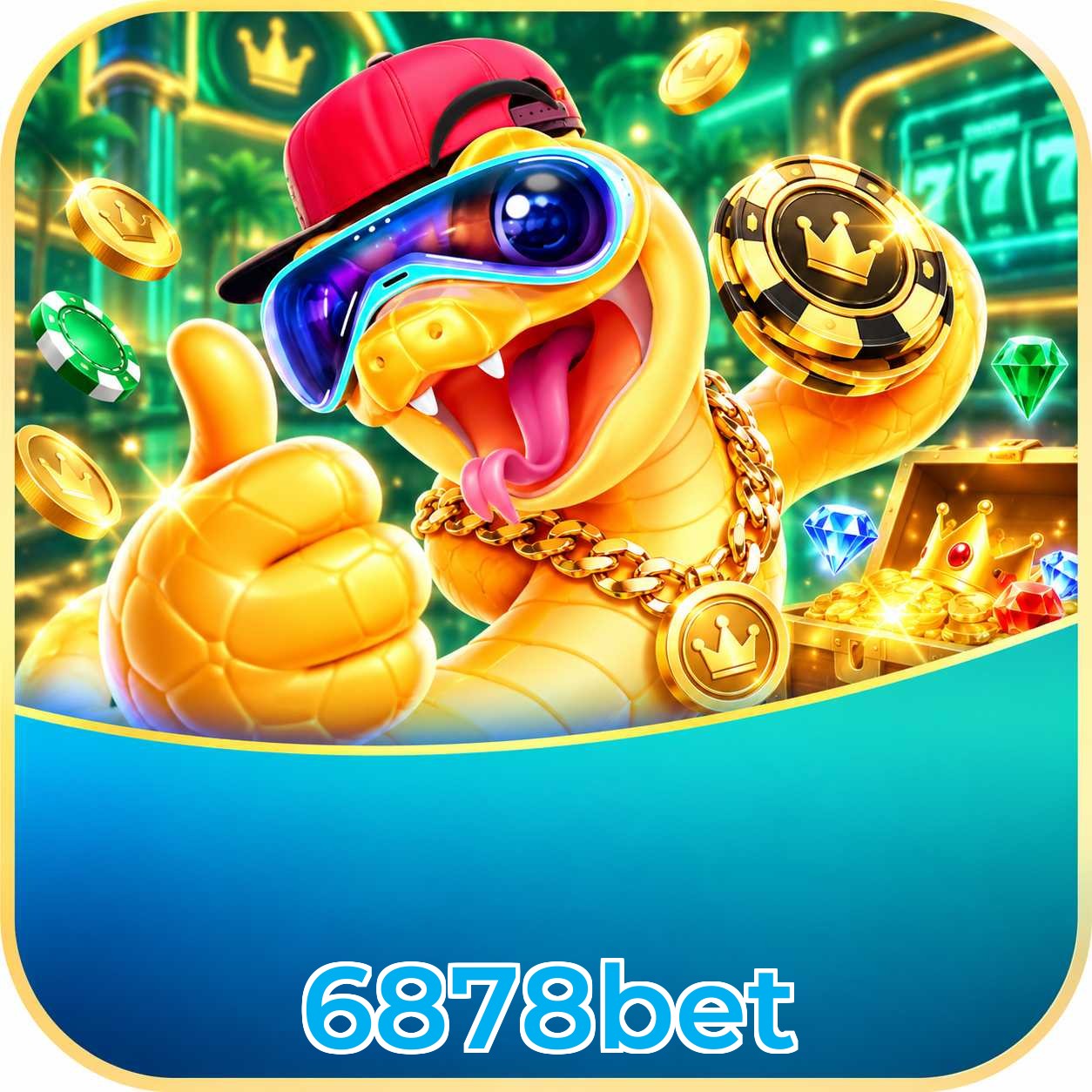 6878bet Logo - Bônus com Rollover Justo